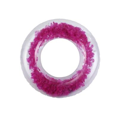 China 2023new Women's Style Ring Simple Design Feather PVC High Quality Swimming Ring for sale