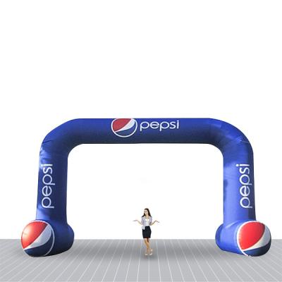 China Outdoor Outdoor Event Decoration Inflatable Finish Line Inflatable Entrance Arch Reception Gate With Blower for sale