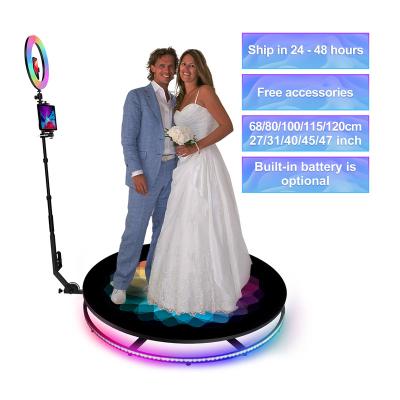 China Automatic 2022 Event/Party/Conference/Festival Rotate 360 ​​Photo Booth Wedding Party Selfie Machine Retractable Phone Camera 360 Video Photo Booth for sale