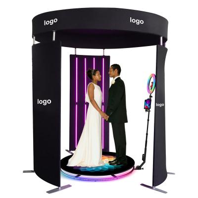 China Basic Configuration/Deluxe Configuration 360 Photo Booth Photobooth 360 Degree Rotation Camera With Moving Case To Wed Motion Video Booth Social Slow Machine for sale