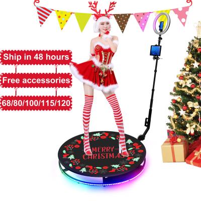 China Portable Auto Slow Rotate Event/Party/Conference/Festival Backdrop Camera 360 Degree Photo Booth Photobooth Machine 360 ​​Photo Video Booth for sale