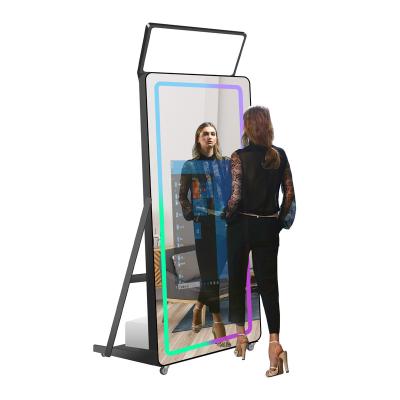 China Basic configuration / 2022 newest configuration luxury mirror photo booth affordable magic mirror photo booth for sale