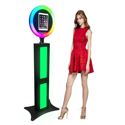 China Event/Party/Conference/Festival Colored Light Magic Portable Selfie Ipad Ring Light Photo Booth Photobooth Machine for sale