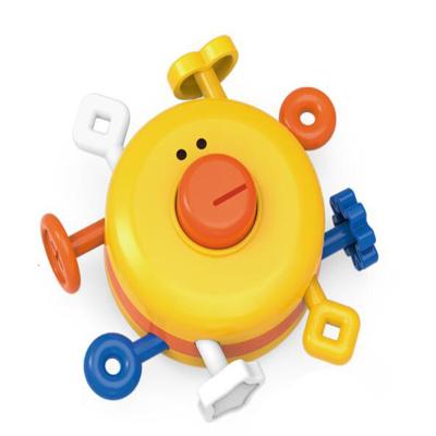 China New Design 0+ Baby's First Educational Activity Cube with BB Finger Healthy Exercise Finger Push-Pull Game Toy for sale