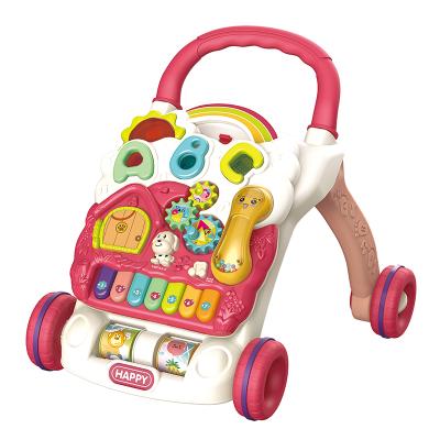 China New Andador Factory 3+ Par Beb Multifunction Music Light Button Mobile Baby Walker Toys for sale