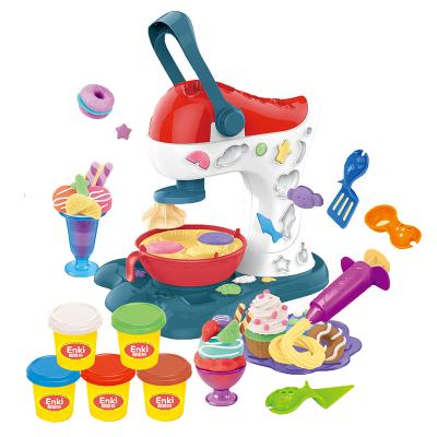 China 3+ New Wholesale Diy Ice Cream Machine Kitchen Play Dough Toys Set Children for sale