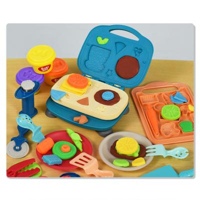 China New Factory 3+ Arcilla Polimerica Toast Waffles Cooking Play Dough Toys Set Children for sale