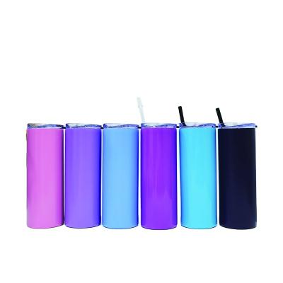 China Factory Direct Sales Cheap 20oz Stainless Steel Tumbler Double Wall With Straw Travel Mugs for sale