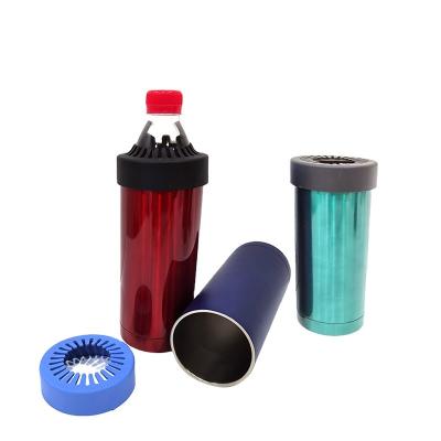 中国 Excellent material customized 18/8 Stainless Steel Steel Can Cooler Bottle holder New type of PET bottle holder 販売のため