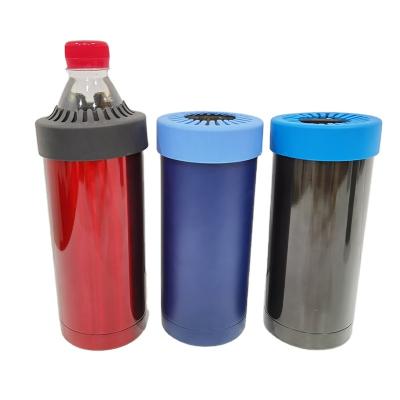 China Customized logo 18/8 Stainless Steel Steel Can Cooler Bottle Holder zu verkaufen