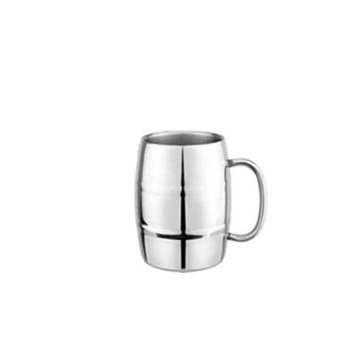 China insulated stainless steel barrel beer mug,beer glass ,double wall thermal mug stainless insulated coffee mug cup for sale