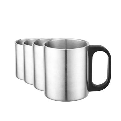 China 400ml double wall coffee mugs 18/8 stainless steel travel cup climbing outdoor Mugs for sale