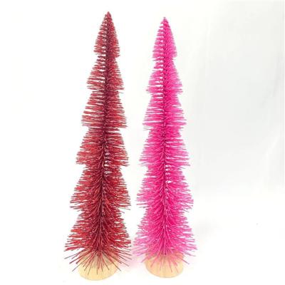 China Christmas Decorations 2021 New Year Mini Christmas Tree And Newest Bottle Brush Tree With Factory OEM Service Provided for sale