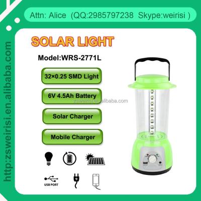 China SMD/LED Emergency Camping Portable Rechargeable Lamp, DC Plug, USB Mobile Plug (WRS-2771L) for sale