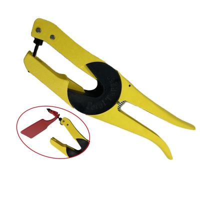 China OTPS z Yellow Color Cattle Cow Rabbit Ear Tag Pliers Tool Animal Ear Tag Applicator Lock for Goats for sale