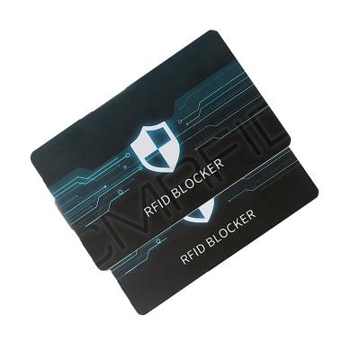 China Waterproof / Waterproof CMRFID OEM Printed Rfid Blocking Card 13.56nhz HF Signal Anti Scan Rfid Card Blocker To Protect Your Credit Card for sale