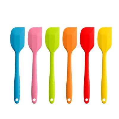 China Colorful Kitchen Viable Silicone Tools Instruments Kitchen Barbecue Cake Cream Spatula Tools for sale