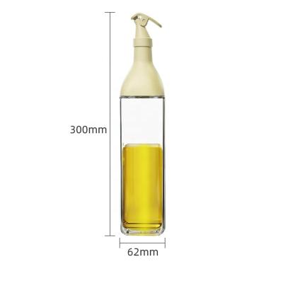 China Freshness Keeping Leaproof Kitchen Glass Spice Jars Seasonning Box Container 300ml Dispenser Bottle Jar For Oil Honey Dispenser New Design for sale