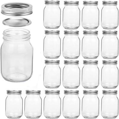 China Scandinavian Wholesale Custom 4oz Round Mason Jar Glass Bottle With Silver Metal Lid for sale