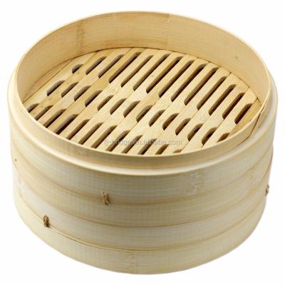 China 8/10/12 Inch Rice Steamer Sustainable Food Steamer Bamboo Steamer for sale