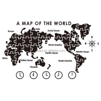 China Individual+Environmental Protection Office Creative Stereoscopic Business Store Art World Map Acrylic Wall Home Decorative Decor for sale