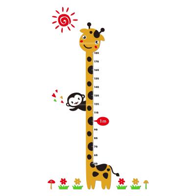 China Waterproof+Eco-friendly Professional Manufacturer Special Design Kids Room Giraffe Height Measurement Wall Stickers for sale