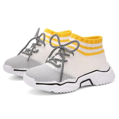 China Other Newes Children's Spring And Autumn New Fashion Boys Breathable Fly Woven Sneakers for sale