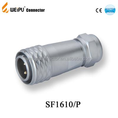 China IP67 Industrial Power Metal Connector Male SF1610 Weipu Connector Electrical Plug Metal Push Pull Plugs for sale