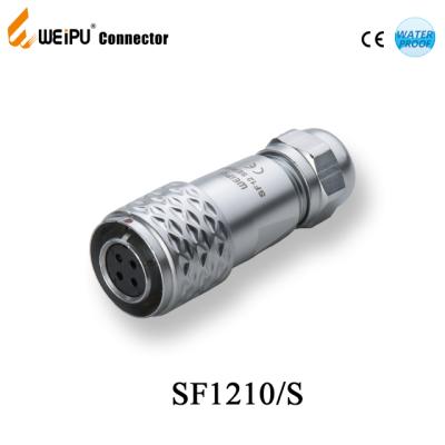 China SF1210 Weipu Connector industrial push-pull female connector power IP67 metal sockets electrical weipu sf12 for sale