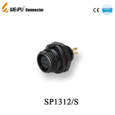 China Industrial plastic connector SP1312 Weipu sp13 ip68 threaded female waterproof connector for sale