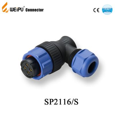 China Power connector SP2116 Weipu plastic female connector socket weipu sp21 industrial threaded plastic connector ip68 for sale