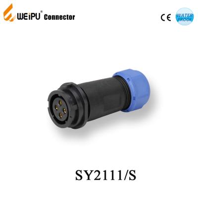 China Industrial Plastic Power Bayonet Connector SY2111 Weipu Female Connector ip67 for sale