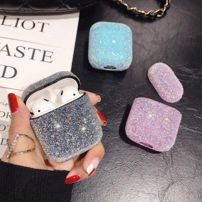 China For airpods Cool fashion frosted sparkling Earphone hard PC Headphones Protective Cover Cases For Airpods 1 2 for sale