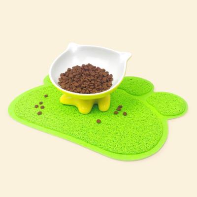 China Travel Pet Paw Print Cat's Litter Mat Place Mat for sale