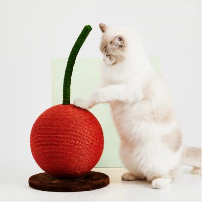 China Large Sustainable Cherry Cat Climbing Frame Cat Claw Board Cat Toy for sale