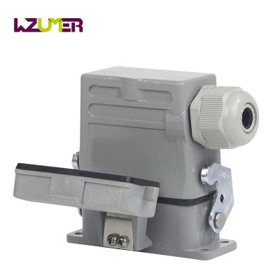 China Power WZUMER 1110103211001 Single Side Entry 10 Pins Heavy Duty Loop Connector With Cover for sale