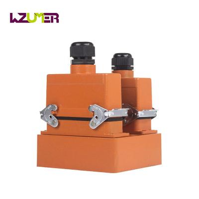 China WZUMER Power Custom OEM HDC 16 Pins Top Entry Waterproof Heavy Duty Connector With Junction Box for sale