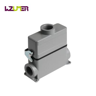 China WZUMER POWER HE 24 Pins Outboard Mount Male Female Top Entry Heavy Duty Connectors For High Speed ​​Rail for sale