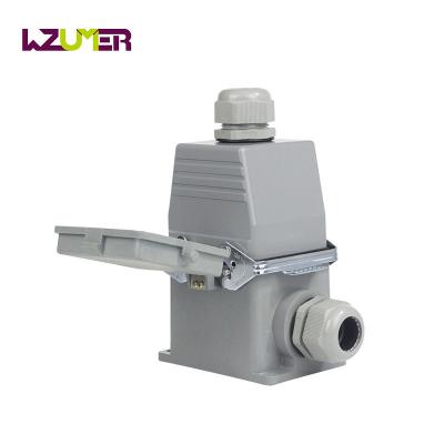 China WZUMER Power OEM 32 Pins Screw Terminal Industrial Heavy Duty Connector With Cover for sale