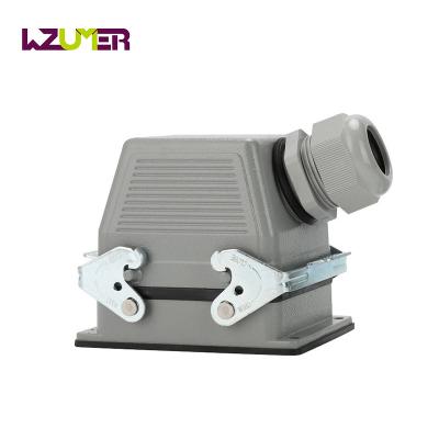 China Power WZUMER HE Series 32 Pin Side Entry Double Buckle Heavy Duty Male Female Insert Connector for sale