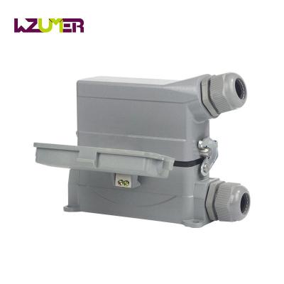 China Heavy Duty Industrial Power WZUMER HD Side Entry Connector For Textile Machinery for sale