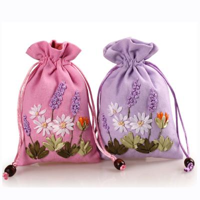 China DIY Craft Handmade Gifts Packaging Gifts Bags Handmade Burlap Jewelry Pouches Wedding Candy Holder Bag Pouch for sale