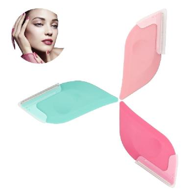 China Small Modern Pink Facial Hair Removal Shape Women Eyebrow Razor Eyebrow Convenience Razor for sale