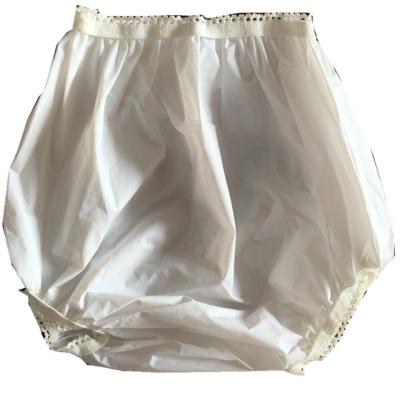 China Professional Adult Baby Diaper PVC Vinyl Plain Weave Maker Plastic Pants Waterproof for sale