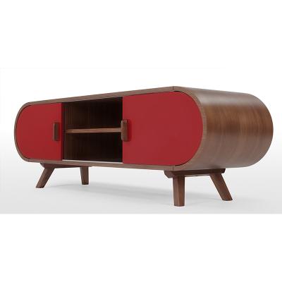 China Modern design tv new scandinavian red credenza tv unit furniture for sale