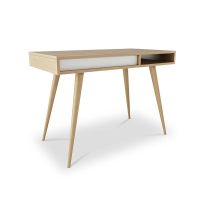 China Simple Design KD Package Oak Leg Design Student PC Computer Desk for sale