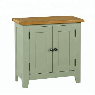 China (Other)Adjustable Light Green Bedroom Painted Wooden Storage Sideboard Cabinet for sale