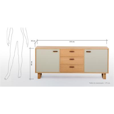 China Wooden Dining Sideboard (Other) Adjustable Scandinavian Modern Sideboard Furniture for sale