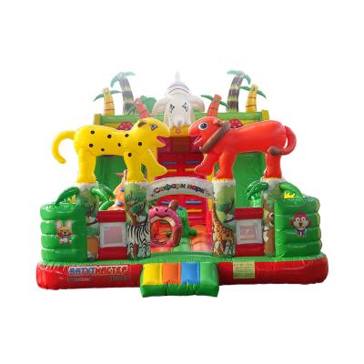 China exterior & Indoor Commercial Playground Jumper Inflatable Bouncer Jumping Bouncy Slide Jumping Castle Bounce Bouncy House With Banner for sale