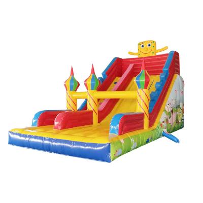 China exterior & Yellow Inflatable PVC Water Slide Inflatable Slide Maker PVC Inflatable Slide Maker Indoor Playground Factory for sale